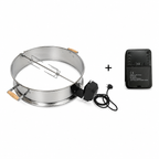 ChefPro 57cm rotisserie kit stainless steel ring with spit rod motor and remote control included
